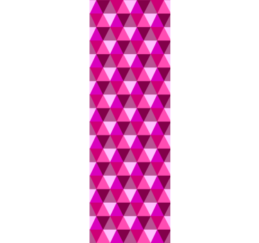 Teenage roller blind fuchsia geometric - TenStickers