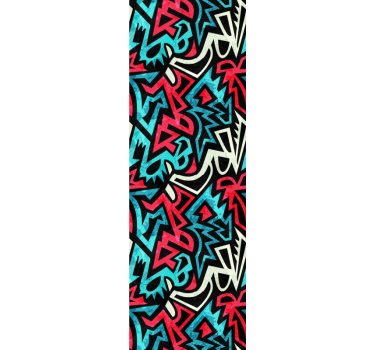 Teenage roller blind urban painted design - TenStickers