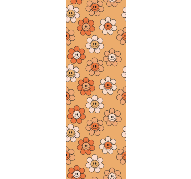 Teenage roller blind with orange smiley faces - TenStickers
