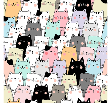 Teenage roller blind for cats - TenStickers