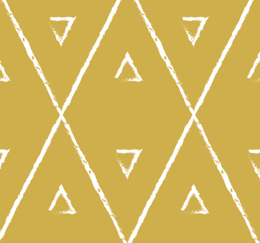 Yellow roller blind with geometric rhombus design - TenStickers