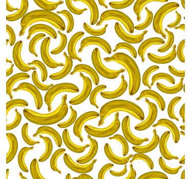 Yellow roller blind with banana pattern - TenStickers