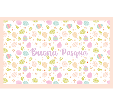 Yellow roller blind buona pasqua italiana - TenStickers