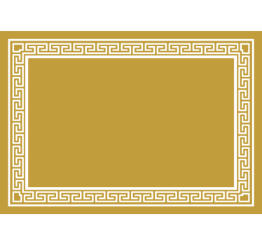 Yellow roller blind in greek style - TenStickers