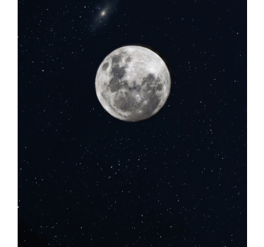 Roller blind for living room grey moon in space - TenStickers