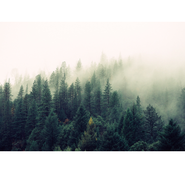 Foggy forest roller blind for living room - TenStickers