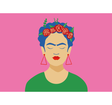 Roller blind for living room frida kahlo pop art - TenStickers
