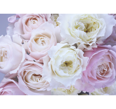 Different roses close up roller blind for living room - TenStickers