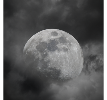 Space design gray planet roller blind for living room - TenStickers