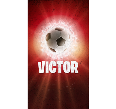 Fire ball with name Blind soccer - TenStickers