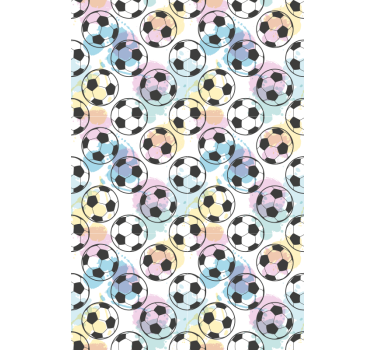 Colorful Balls soccer roller blind - TenStickers