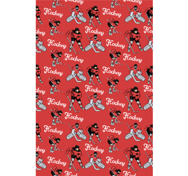Hockey Players Print roller blind sports - TenStickers