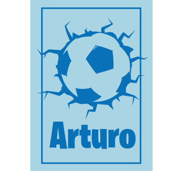 Customized Soccer Design roller blind sports - TenStickers