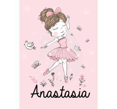 Nordic dancing girl Personalized blind - TenStickers