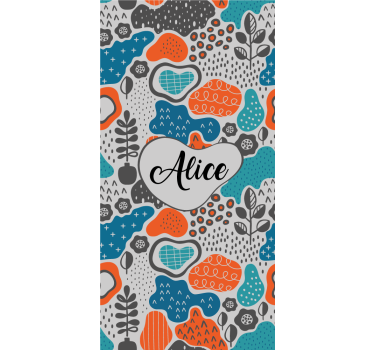 Abstract name design teenage roller blind - TenStickers