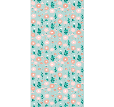 Peach-colored blossoms teenage roller blind - TenStickers