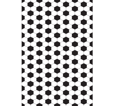 Hexagonal pattern soccer roller blind - TenStickers