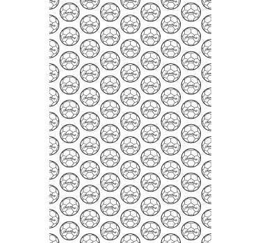 Handball black and white pattern roller blind sports - TenStickers