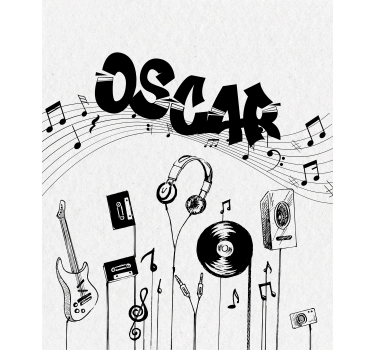 Music personalized Personalized blind - TenStickers