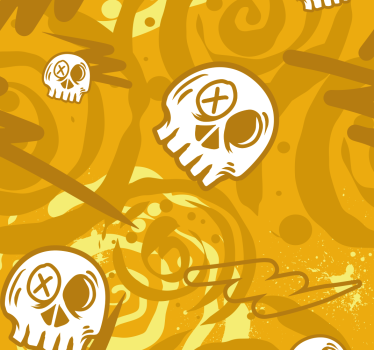 Skull Graffiti Design Teenager Window Blind - TenStickers