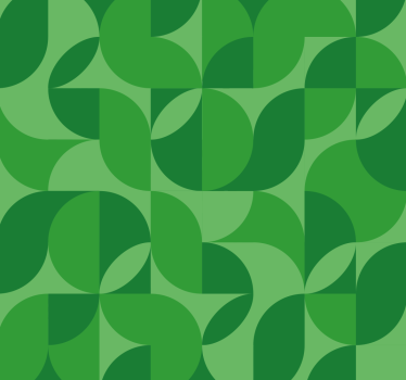Retro Geometric Pattern Green Blind - TenStickers