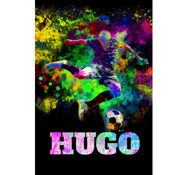 Colorful design soccer roller blind - TenStickers