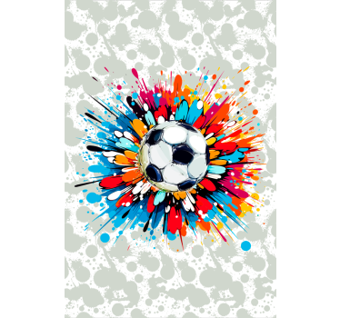 Explosion soccer roller blind - TenStickers