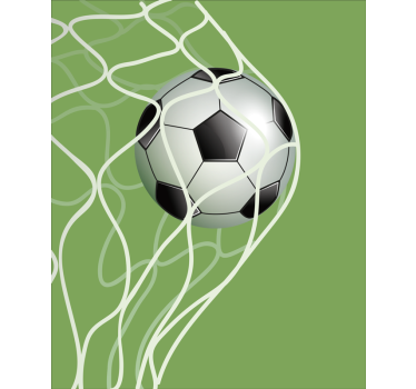 Moving ball goal soccer roller blind - TenStickers