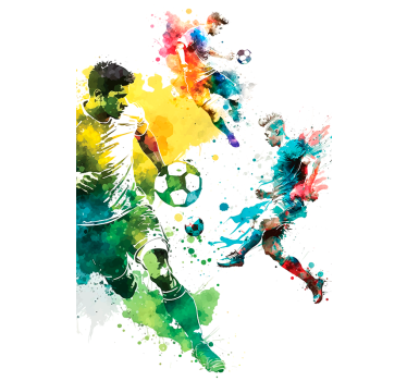 Sport in action soccer roller blind - TenStickers