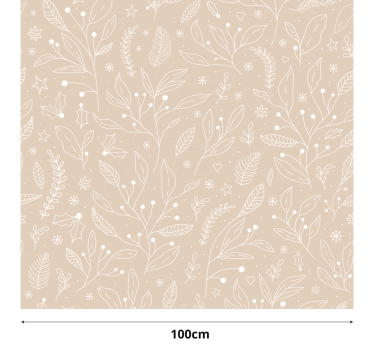 Christmas plants Beige blind - TenStickers