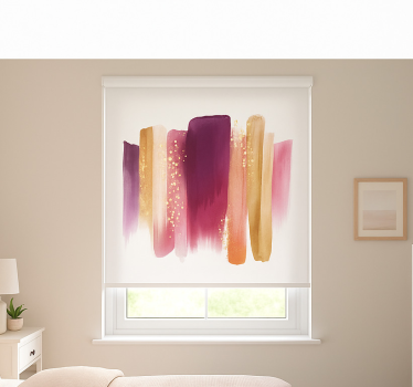 Abstract strokes teenage roller blind - TenStickers