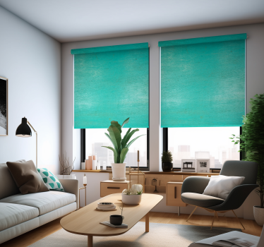 Aged Effect Turquoise Roller Blind - TenStickers