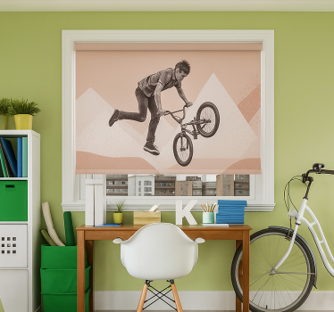 BMX Stunt Action teenage roller blind - TenStickers