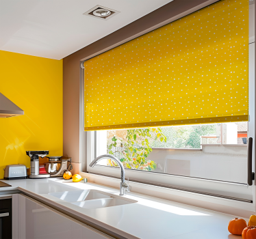 circles pattern Yellow blind - TenStickers