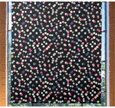 Colorful dot pattern teenage roller blind - TenStickers