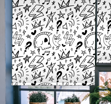 Cool signs pattern Teen blind - TenStickers