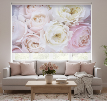 Different roses close up roller blind for living room - TenStickers