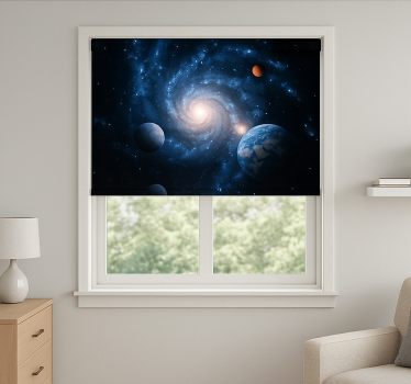 Galaxy Space Planet teenage roller blind - TenStickers
