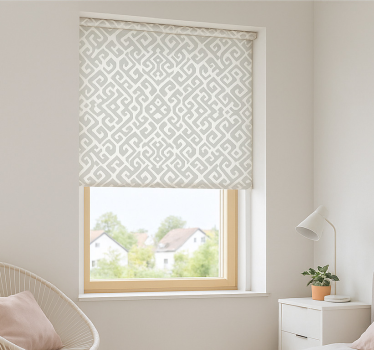 Geometric Woven teenage roller blind - TenStickers