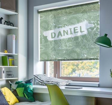 green school chalk teenage roller blind - TenStickers
