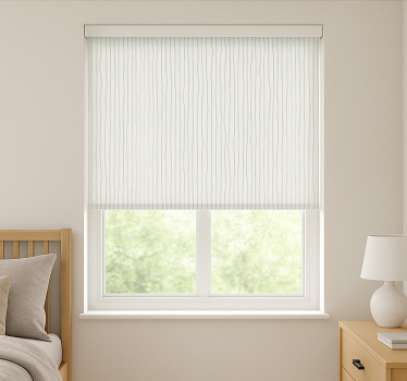 Modern wavy stripes teenage roller blind - TenStickers