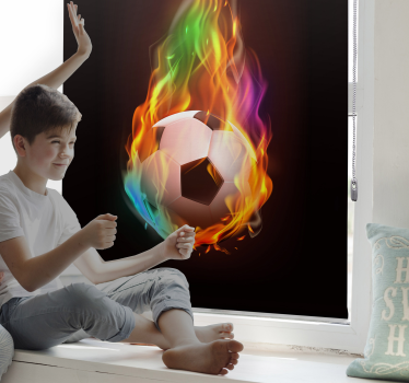 Multicolor fire ball Blind soccer - TenStickers