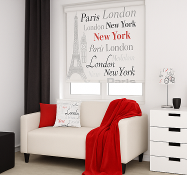 New york teenage roller blind - TenStickers