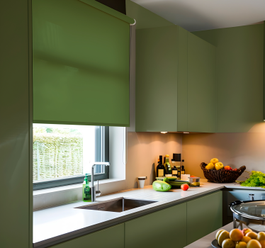 Olive shades Green roller blind - TenStickers