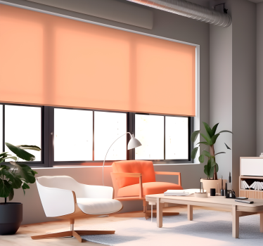 Peach fuzz monocolor design  bedroom window cover  - TenStickers