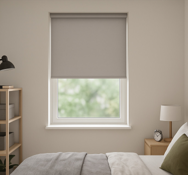 Plain grey colour teenage roller blind - TenStickers