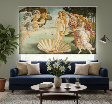 Roller blind for living room venus's birth - TenStickers