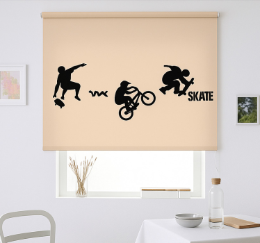 Skate BMX sport teenage roller blind - TenStickers