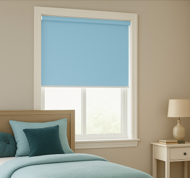 Sky blue colour teenage roller blind - TenStickers