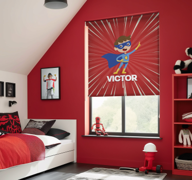 Super kid personalised roller blind - TenStickers